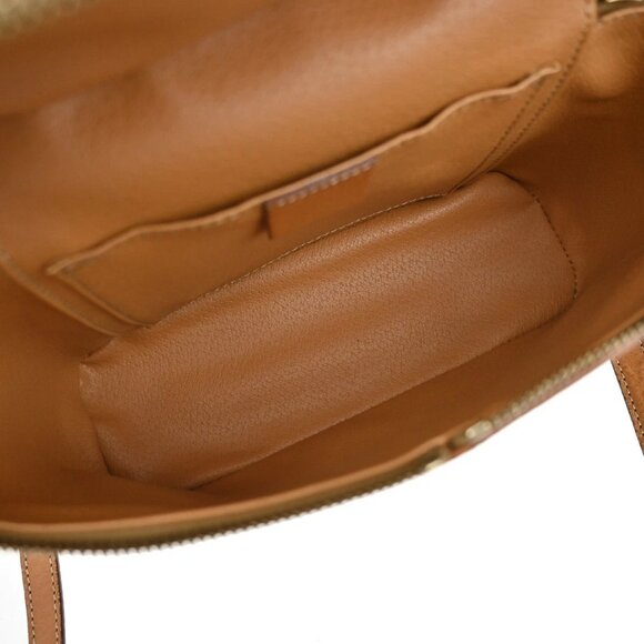 CELINE Logo Macadam Circle 2Way Shoulder Hand Bag PVC Leather Brown GHW 69YH773 - Picture 10 of 16